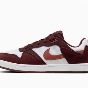 Nike Women's Sneakers in Burgundy and White